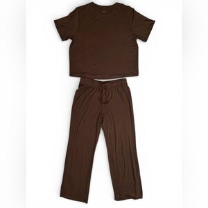nuuds Mocha Brown Pajama Set